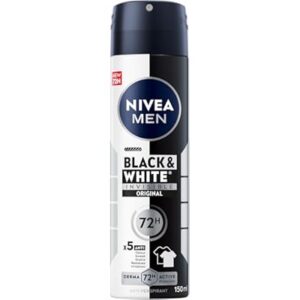 nivea men black white invisible antiperspirant deodorant spray original 72h active protection 5in1